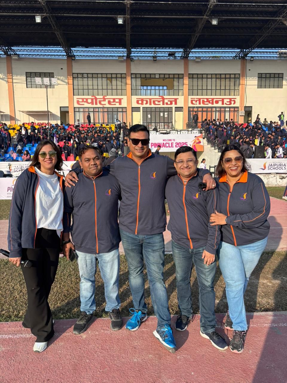 Jaipuria athletes celebrating together